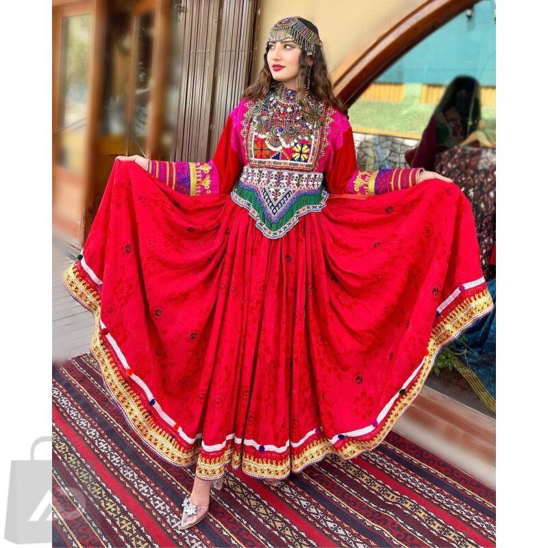 Zahra Afghan Kuchi Dress – Afghani Dress