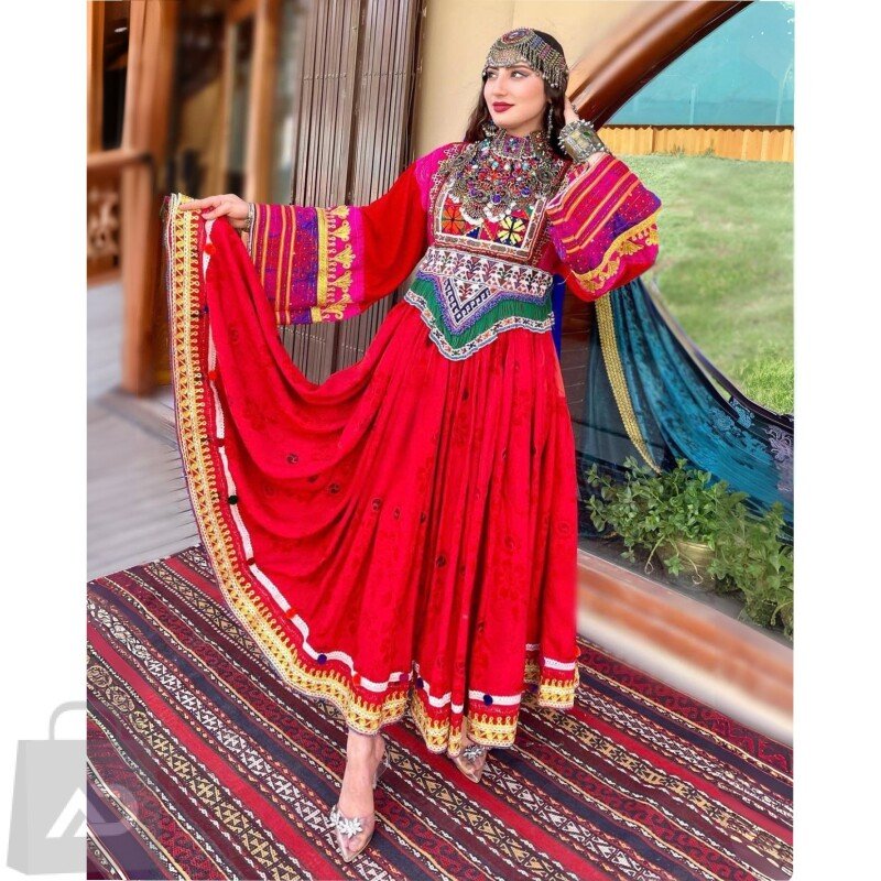 Zahra Afghan Kuchi Dress – Afghani Dress